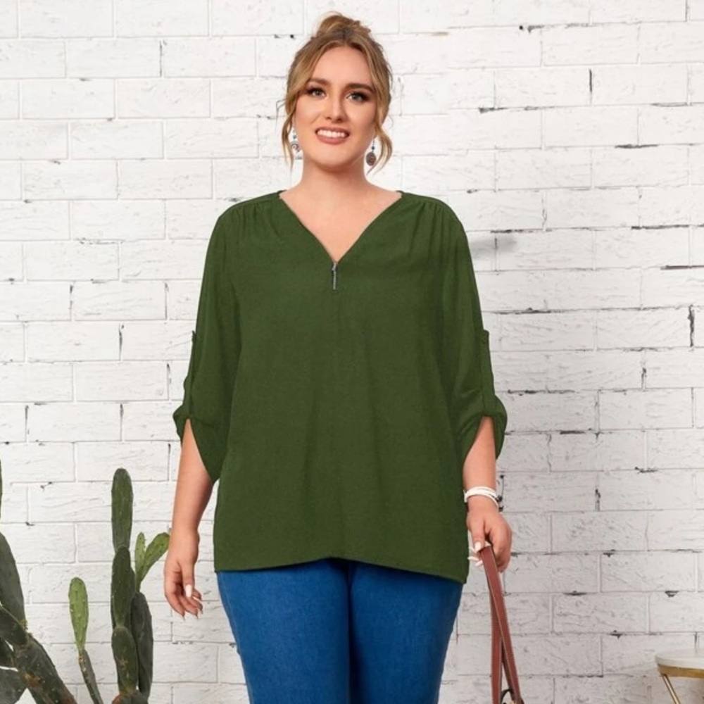 Gorgeous Half Zip Blouse